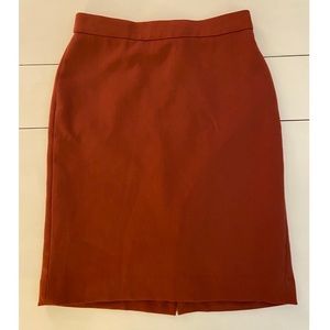 SOLD Ann Taylor Burnt Orange Pencil Skirt NWT